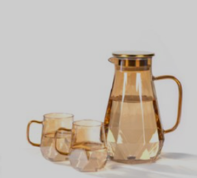 Miniatura 5 de SET DE JARRA Y POCILLOS VIDRIO JARRA 1.5